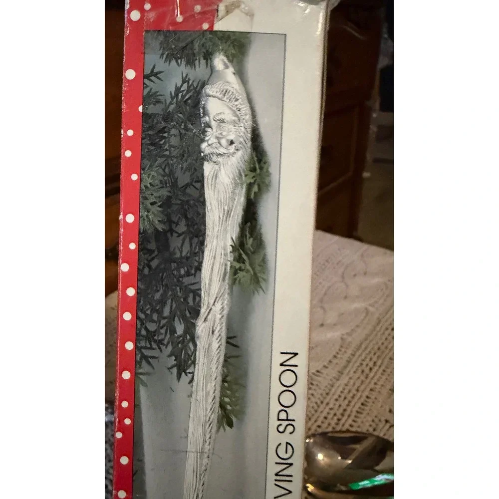 International Silver Co Santa Claus Serving Spoon Holiday Christmas Silverplate